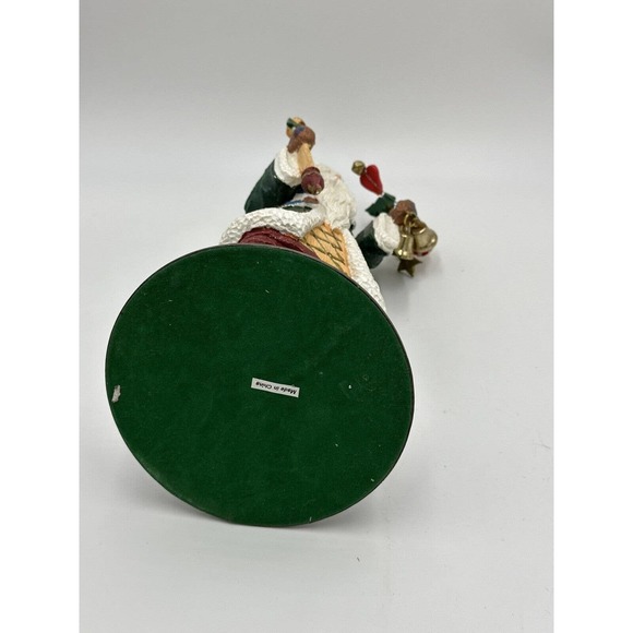 Traditions Whimsical Santa Claus Figurine Handpainted Old World Spring 11.75” - Picture 4 of 5